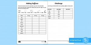 Spelling: Adding Suffixes (Ages 6 - 7)
