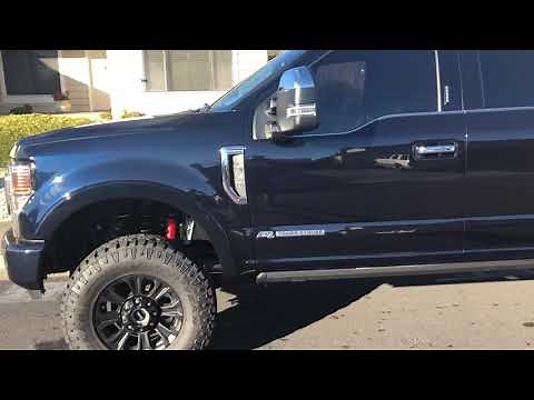 2021 Ford f350 platinum tremor with 2.5 inch leveling kit.