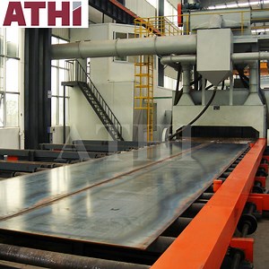 [Hot Item] Automatic Roller Conveyor Type Shot Blast Cleaning and Spray Painting Preservation Line System for Steel Plate