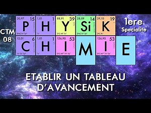 Physique-chimie - Première - 03 Établir un tableau d'avancement