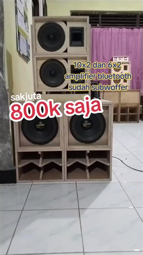 Compact Sound System with 10x2 and 6x2 Amplifiers