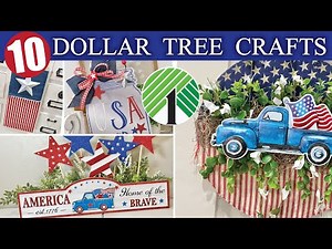 10 Dollar Tree (EASY) Summer Crafts | High End Farmhouse DIY Decor