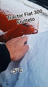 Starting at -5°C Tractor Fiat 300 Winter Cold start