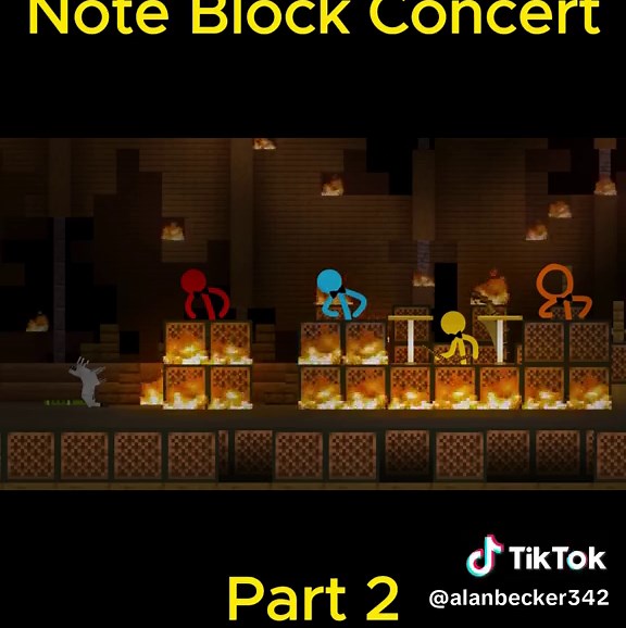 Note Block Concert (2) #animations #minecraft #trending #usa