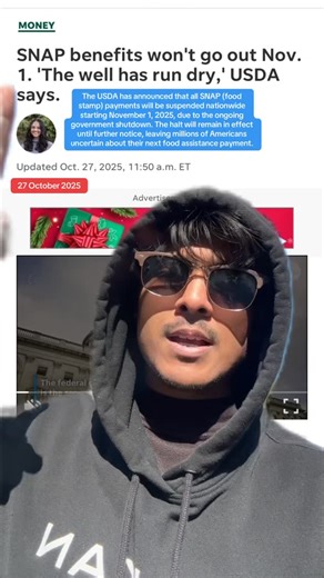 Prince (Putera) on Instagram: "🚨 USA 🇺🇸 SNAP Benefits Freeze Alert 🚨 To all my dear American friends, family members, and the community in Buffalo, NY who rely on food stamps (SNAP benefits), please know you are not alone during this difficult time. Starting November 1, 2025, the USDA has announced a nationwide freeze on SNAP payments due to the government shutdown. This means benefits will be temporarily halted until further notice. I know this news is heavy, esp