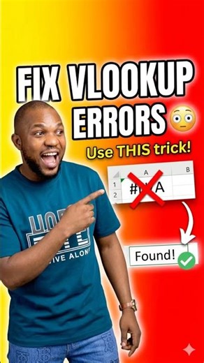 #N/A again? 😤You’re one formula away from fixing it.