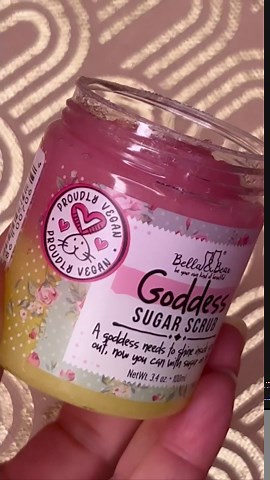 Bella & Bear Goddess Sugar Scrub - Travel Size - Vegan 3.4oz (Travel Size)