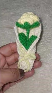 #how to make crochet bouquet keychain #crochet bouquet keychain #shorts
