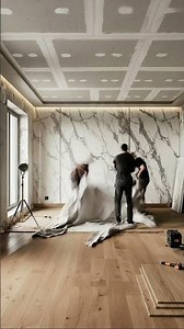 Grand Living Room Transformation | Luxury Marble Interior Renovation Step by Step 2026