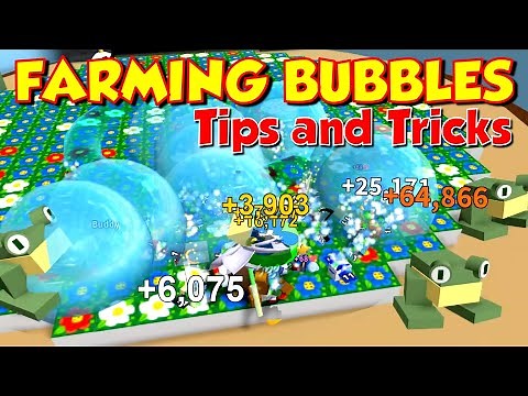 BUBBLE FARMING in BEE SWARM SIMULATOR - Tips and Tricks