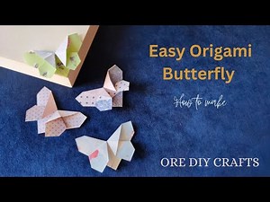 Easy Origami Butterfly Bookmark Tutorial - DIY