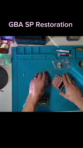 Restoring a GBA SP 👀 Full Video on My Channel#gba #gbasp #retrogaming #pokemon