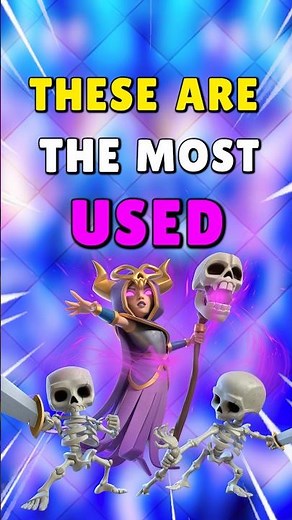 Most Used EVOS in Clash Royale!