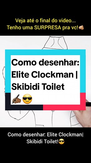 Como Desenhar: Elite Clockman | Skibidi Toilet