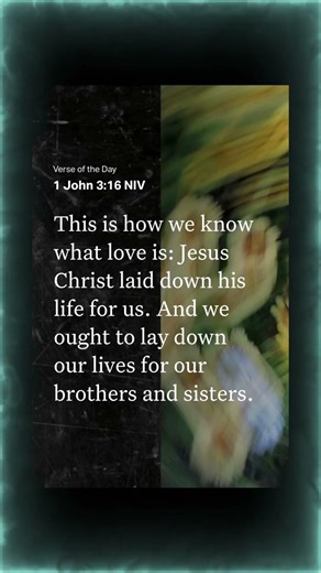 04/04/26 1 John 3:16 #bible #quotes #verseoftheday #love #christianbible #motivation #morning #fy