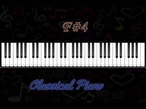 F#4 classical piano note