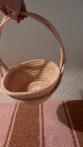 Easter Basket Rope Basket Authentic Lariat (Medium)