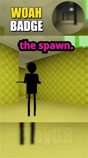 BALDI ULTIMATE BACKROOMS BADGE #roblox #baldisbasics #tips