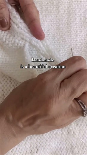 Easy knitting pattern for beginners. Knitting happiness into every loop. From yarn to sweater #viral