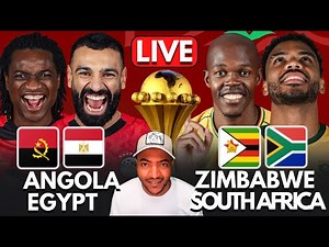 🔴 ANGOLA vs EGYPT + ZIMBABWE vs SOUTH AFRICA LIVE | AFCON 2025 | WATCH ALONG