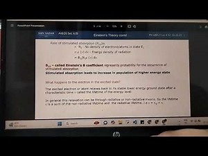 Lasers 07 • Stimulated Absorption • Rate expression