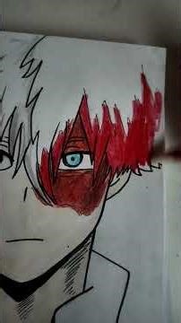 Coloring - Todoroki 😊❤️🤍 500 Sub special ✨️