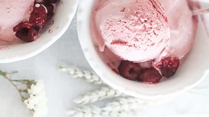 Best All Natural Homemade Raspberry Ice Cream - The Duvall Homestead