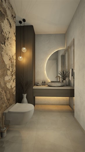 Oliver & Lorena I Stil 11 on Instagram: "◾ Gäste WC Inspiration◾ Planung & Visualisierung eines ca.2,4 qm Gäste WC. Visualisierung mit @palette_cad #badezimmer #bathroom #gästewc #badinspiration #stil11"