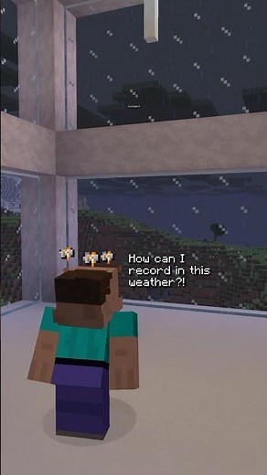 Minecraft Rain Just Got INSANE 😱 #minecraftshorts #minecraft #gaming