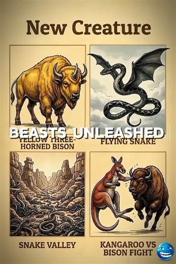 Kangaroo vs. Bison: The Most Unbelievable Fight Ever Recorded! 🦘🐃 #shorts