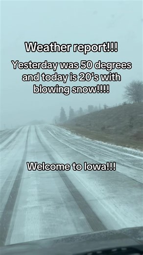 Iowa Weather Report: Snow and High Winds