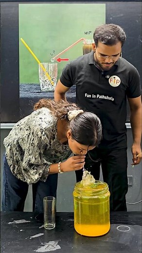 Straw and water | Atmospheric pressure | ##science #education #physics #learning #experiment