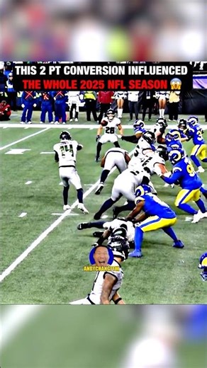 The craziest 2 point conversion in nfl history = Seahawks Super Bowl 60 win 😳 #nfl