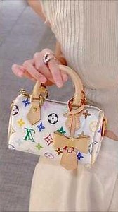 LV Speedy Nano 2025新款白三彩✨“多巴胺”speedy nano🌈萌晕 25年新款 白三彩 多巴胺配色也太夏天啦