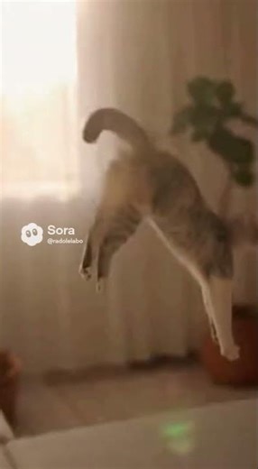 Cinematic Slow-Motion Cat Jump in 4K HDR