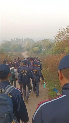 NCC Gujarat Trekking Camp | Winter Morning Vibes 🌫️🇮🇳 #travel #mountains #army #ncc #nature