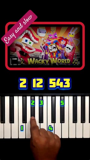 Wacky World – The Amazing Digital Circus Piano Tutorial 🎪#digitalcircus #piano #tutorial #wackyworld
