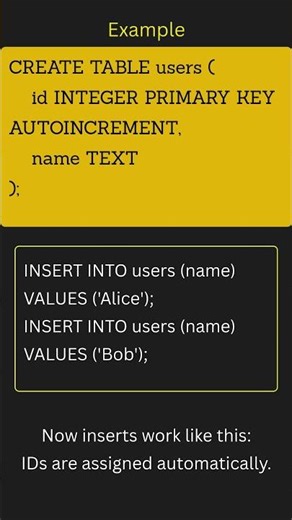 SQL AUTOINCREMENT