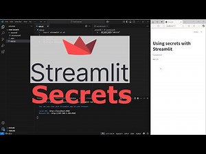 How to use API keys and secrets in Streamlit