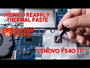 How to re apply Thermal Paste/Grease Lenovo Legion Y540 + Fan Cleaning Tutorial
