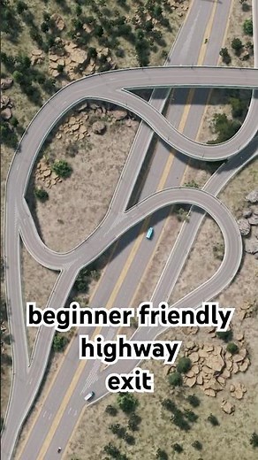 "Smooth" and "Realistic" Highway Exit #citiesskylines