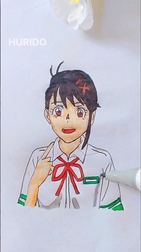 Suzume | Beautiful Japanese Anime Girl 🌸岩戸 鈴芽 🌿anime#animeshorts