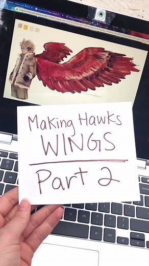 making self-opening wings - part 2! finished up the base, next - time for feathers! 🦅 #diy #cosplay #bnha #bnhacosplay #hawks
