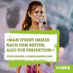 Andrea Berg hat die Kollegen der Landesschau Baden-Württemberg hinter die Kulissen schauen lassen. Heute gehts um ihre Showtänzer und die Crew rund um ihre Show. | SWR4