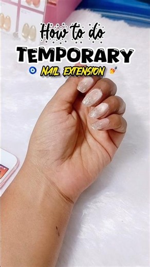 Temporary Nail Extensions 💅 #nailartdesigns #nailextension #nails #nailart
