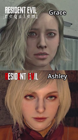 Grace (RE Requiem) VS Ashley (RE 4 Remake) - Character Comparison #comparison #residentevil4remake #re4remake #residentevilrequiem