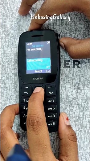 Nokia 105 Plus Auto call recording settings