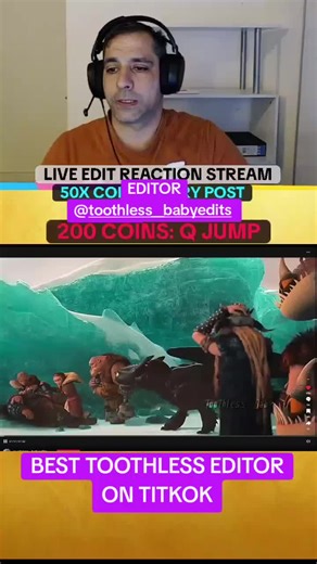 Watch this if you like How to Train Your Dragon #httyd #livereaction #livekingreaction #reactionstreamer