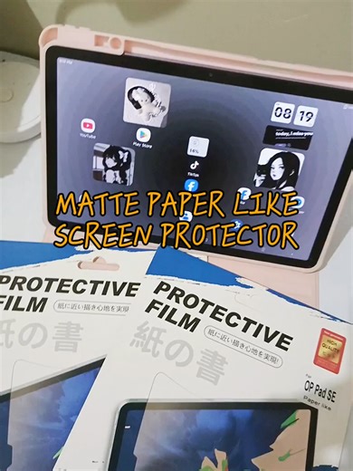 Matte paper like screen protector for my infinix xpad 20 4g ✨🌷 #paperlike #screenprotector #mattescreenprotector #paperlikescreenprotector