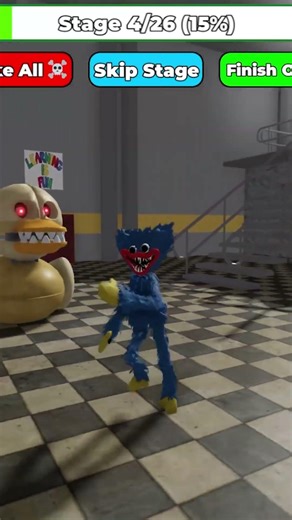 HUGGY WUGGY VS DUCK BOT - ROBLOX JUMPSCARE #obby #roblox
